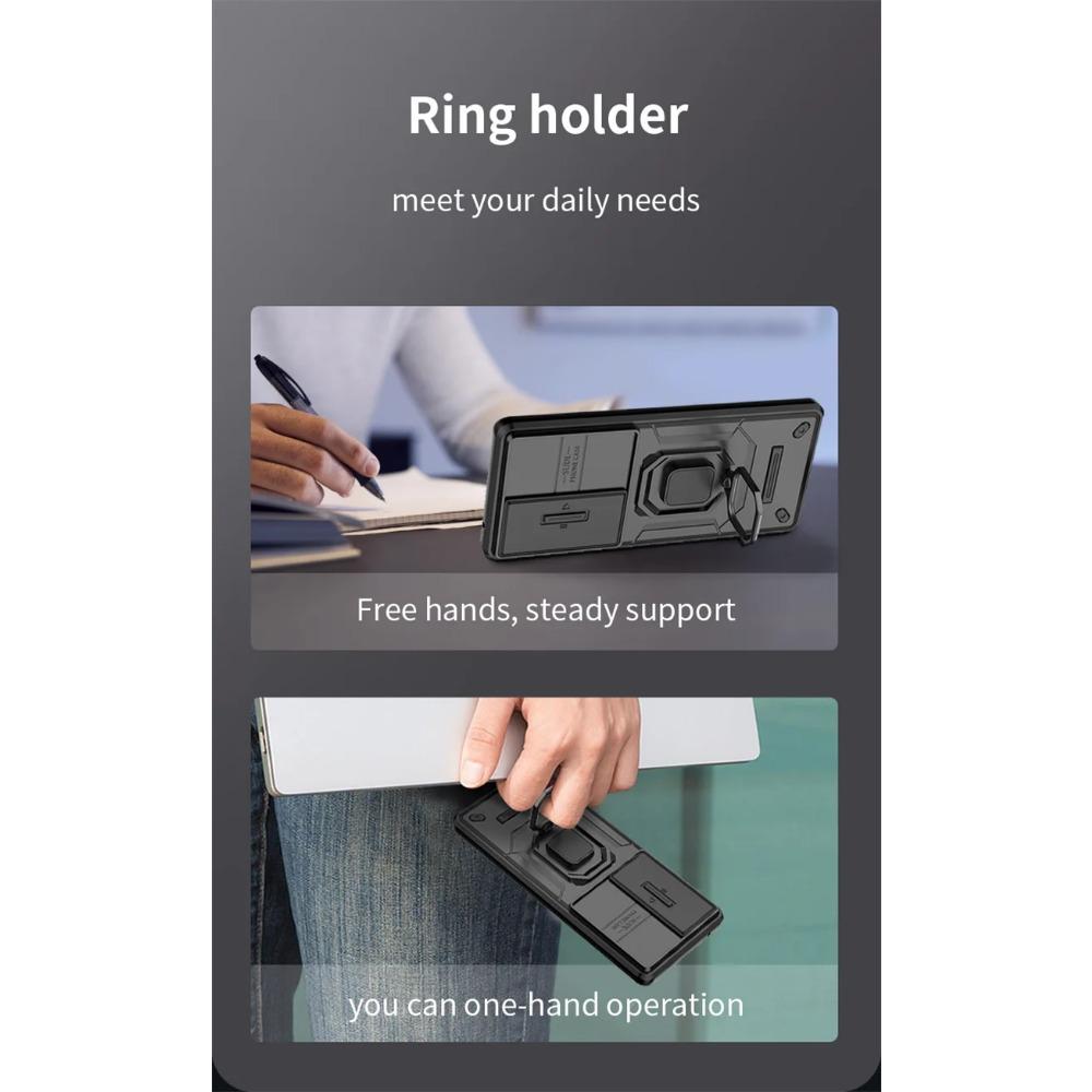 Armor Shockproof Case for Vivo V30 Pro Protective Cover Ring Magnetic Car Holder Business Full Protection Cover