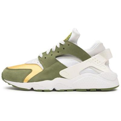 Stussy X Air Huarache LE Dark Olive 2021 Unisex Sneakers Green White Varsity-Maize DD1381-300