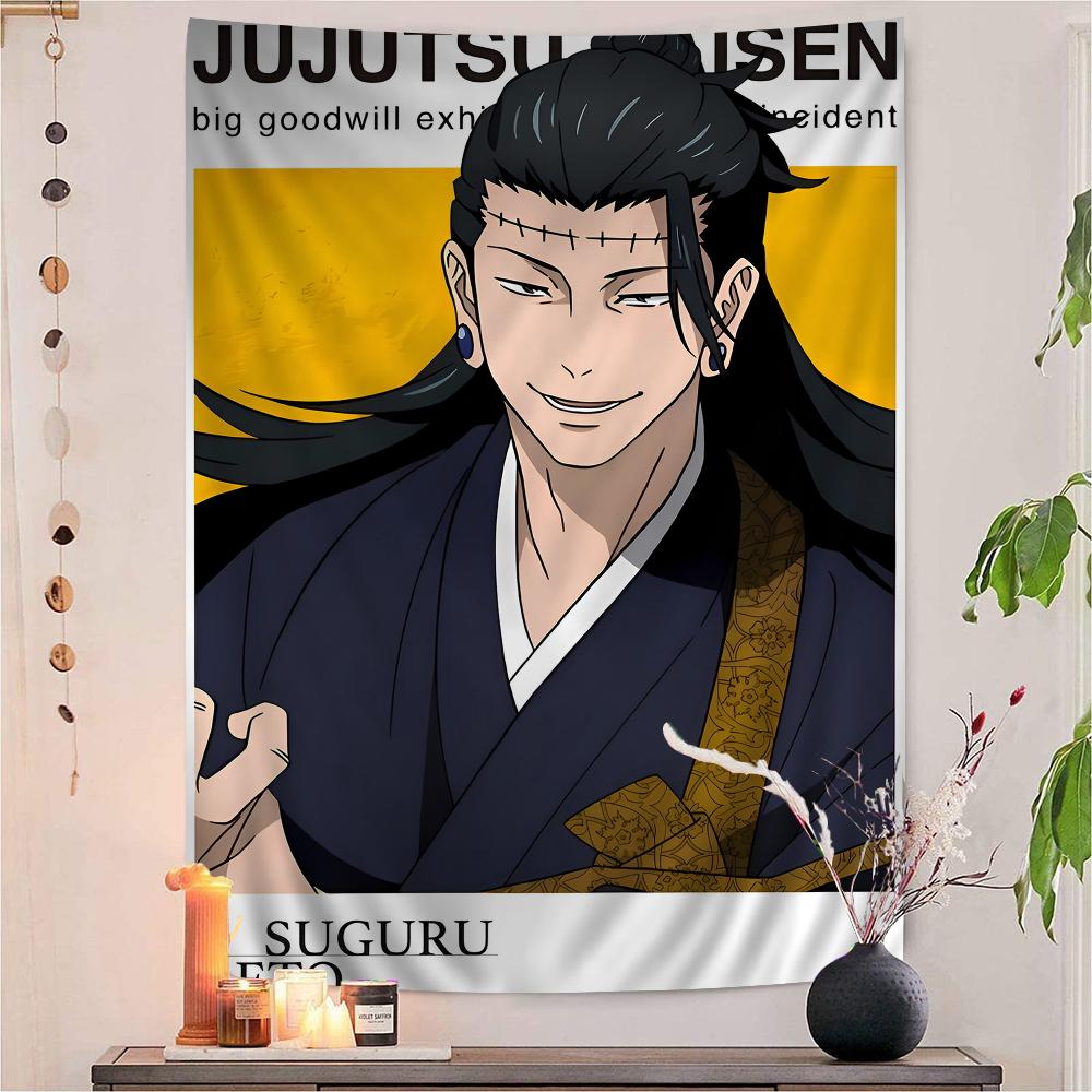 Kaisen Suguru Geto Chart Tapestry for Living Room Home Dorm Decor Art Home Decor