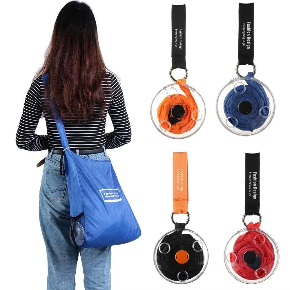 Folding Rotating Storage Bag Retractable Shopping Storage Bag Portable Grocery Bag  Daily Use
