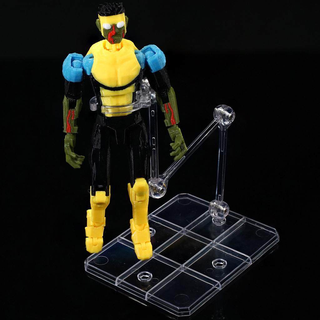 3D Printed Multi-Joint Movable Doll Fnaf Green Rabbit Spring Trap Figurine Ornament Holiday Gifts Action Figurine Model