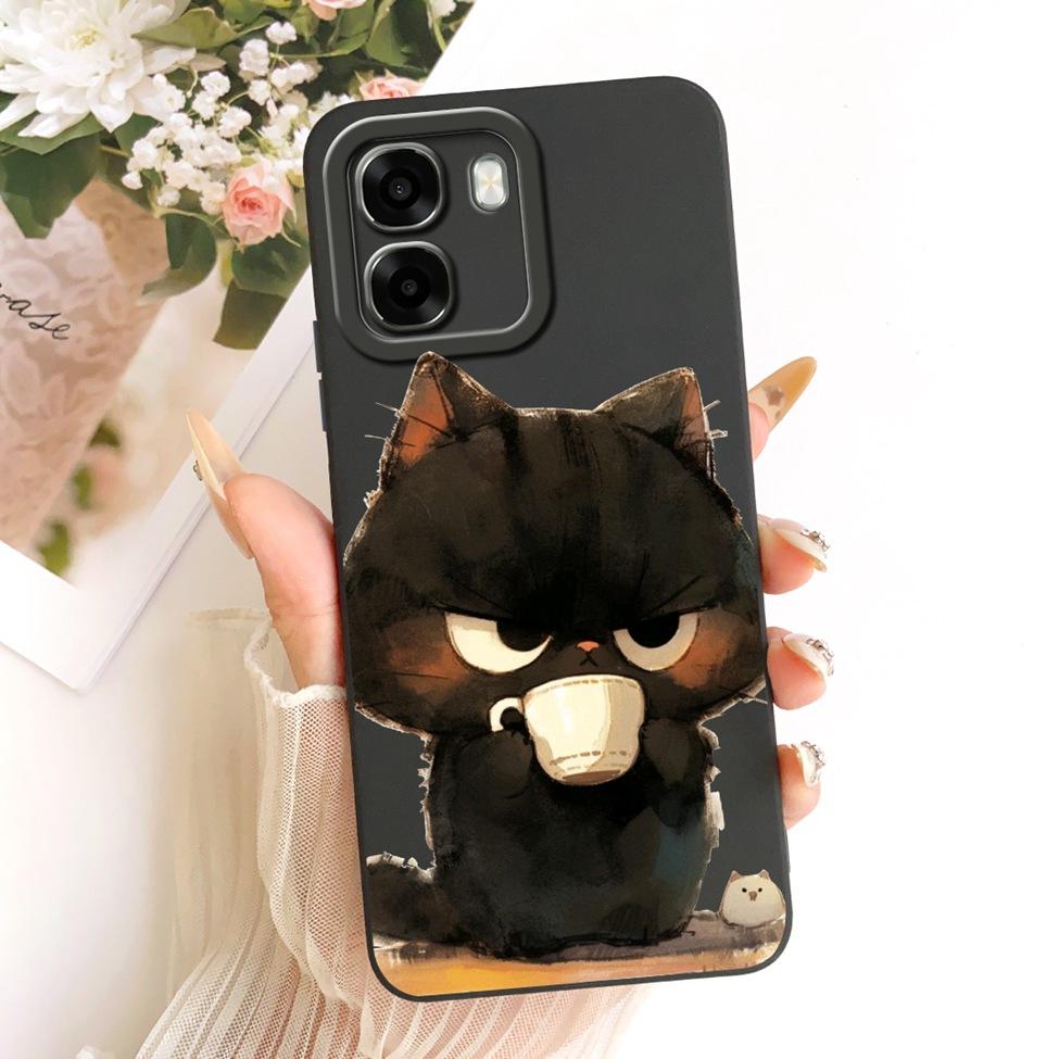 For Oppo A6x 4G CPH2819 5G CPH2783 Phone Case For Oppo A6x Cover Cute Kawaii Luxury Fashion Flowers Cool Painted Silicone Casing
