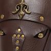 Womens Medieval Vintage Horse Head PU Leather Crossbody Bag Shoulder Bucket Bag Drawstring Pouch for Costume Parties