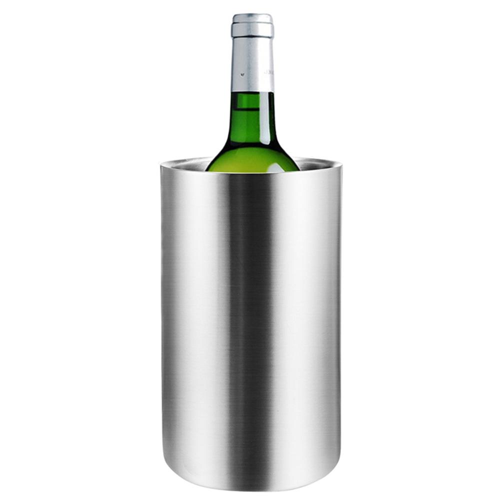 

Chiller Party Supplies Barware Home Kitchen Ice Bucket Wine Bottle Cooler Beer Holder Wine Bucket серебряный