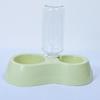 Smooth Surface Large Capacity with Water Pet Bowl Non-slip Double Fountain Round Bowl Pet Dog Food Feeder Pet Supplies