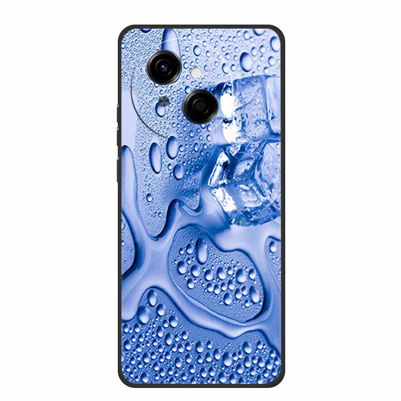 For Tecno Spark 40C Phone Case 6.67" Fashion Photos Black Silicone Soft TPU Case For Tecno Spark 40C Back Cover Cases 40 C Coque