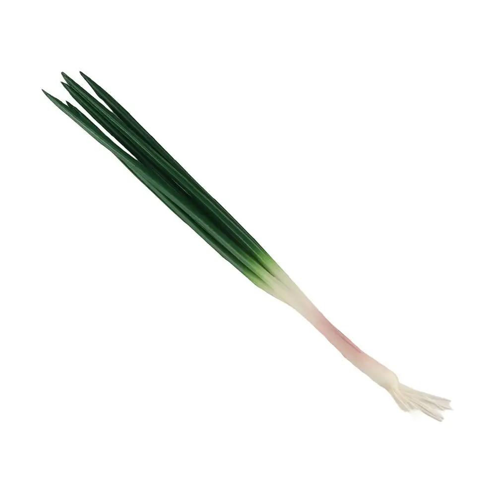 Kitchen Decoration Realistic Artificial Green Onion Plant Fake Simulation Vegetable PU Imitation Scallions Model Counter