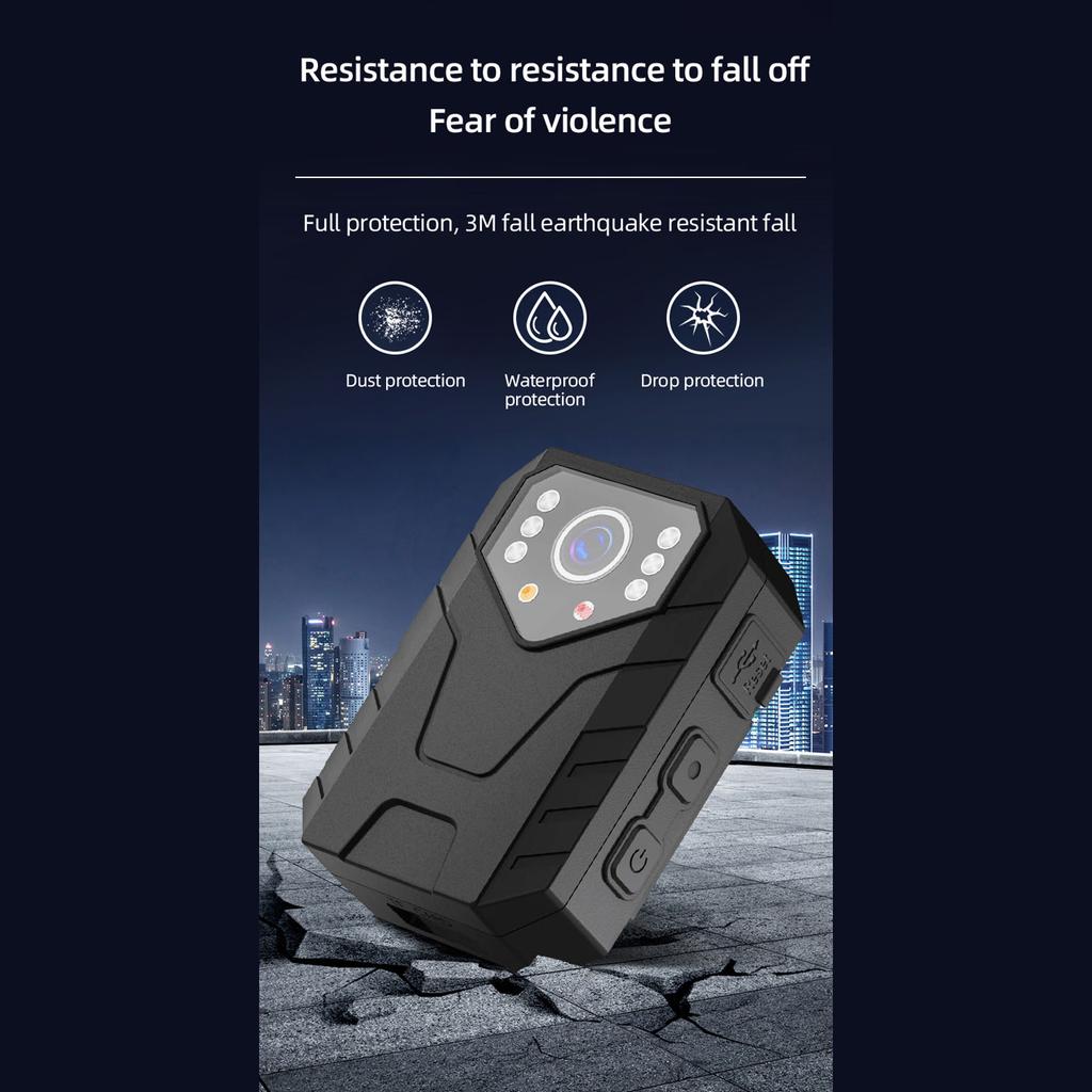 Wearable Camera 4K Clip Camera 4K Body Wearable Camera with Clips Portable Night Vision Motion Cameras Body Mounted Video Camera