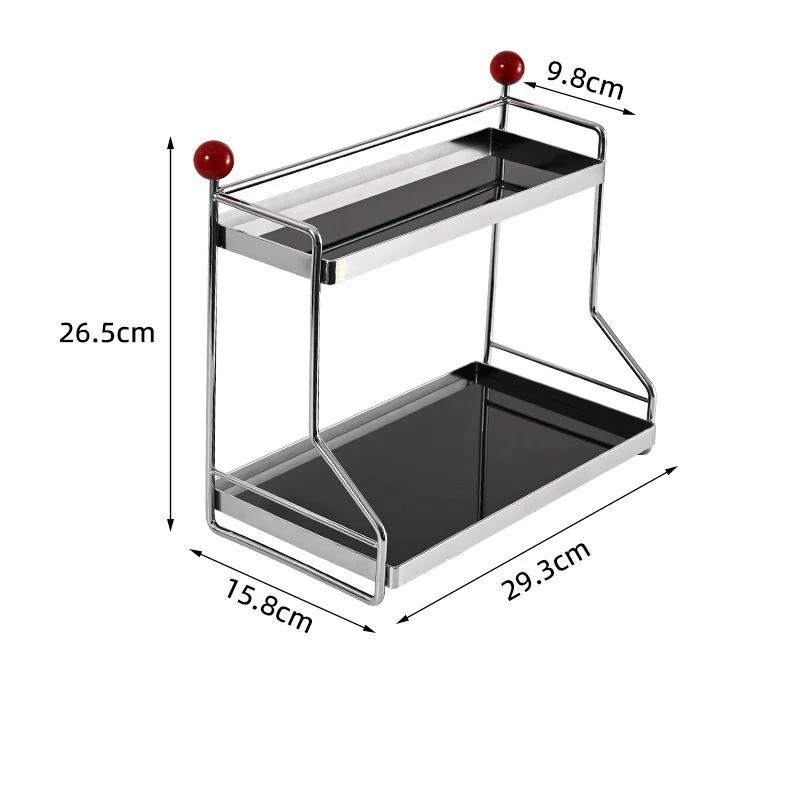 

Акриловая стойка для хранения Металлический держатель для кружек Держатель для кофейных чашек Органайзер для макияжа Полка для хранения в ванной Настольная полка для хранения косметики