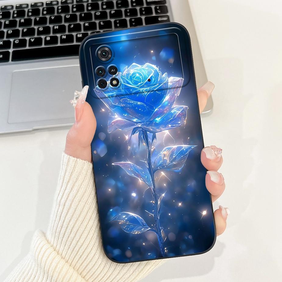 For Xiaomi Poco M4 Pro 4G Case Cute Rabbit Cartoon Cover Shockproof Phone Cases For Xiaomi Poco X4 Pro PocoM4 Pro 5G Soft Fundas