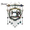 Indoor And Outdoor Hanging Ornament Vintage Sewing Machine Crystal Wind Chime, Acrylic Suncatcher, Pastoral Style Home Decor Colorful Pendants