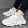 summer breathable mesh new casual sports shoes men's running thick sole height increasing simple comfortable anti slip shoes