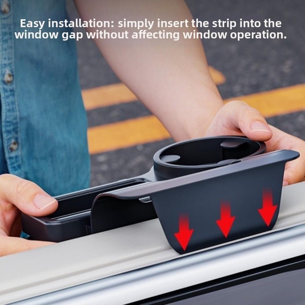 Waterproof Car Door Cup Holder Space-Saving Drink Bottle Holder  Car Interior Accessories
