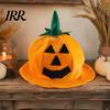 Reusable Halloween Party Decoration Pumpkin Hat for Kids Adults, Funny Plush Group Performance Costume Gear Witch Costume, Cosplay, Stage Performances