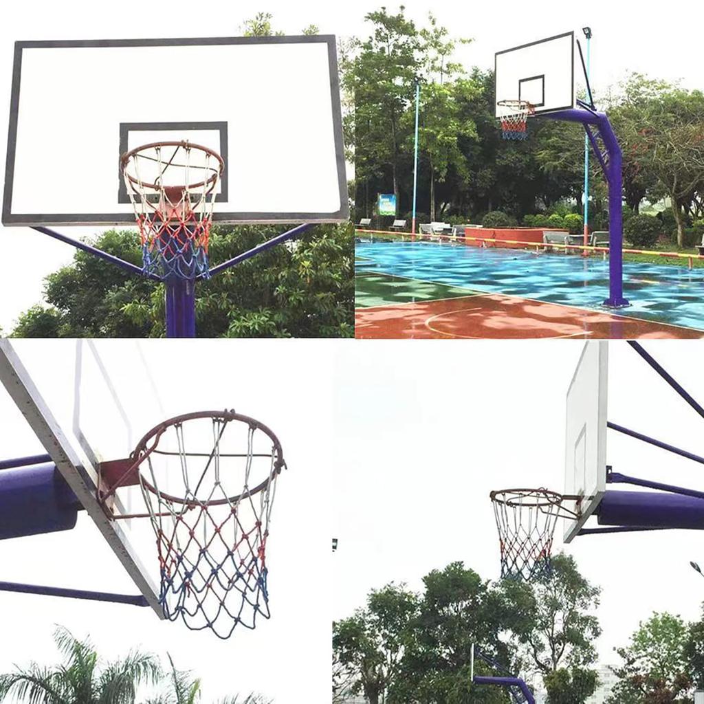 SHULLIIN Plasă Coș de Baschet Minge și Plasă Inel Minge Gol Gol Plasă Inel pentru Standard Universal Ușor de Înlocuit Set din 2 Piese, Înlocuire, Plasă,