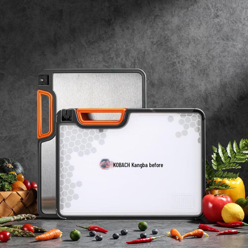 KOBACH Stainless Steel Double-Sided Cutting Board
