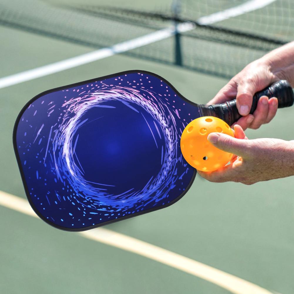 2 st Pickleballracketar Strandracketar med Kolfiberyta och Bollar för Utomhussporter