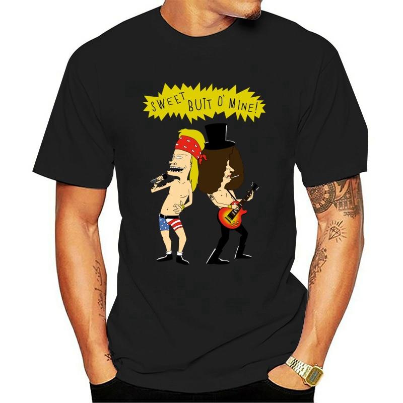 Black Tops Tee T Shirt Beavis And Butthead X Guns N' Roses Sweet Butt O ...