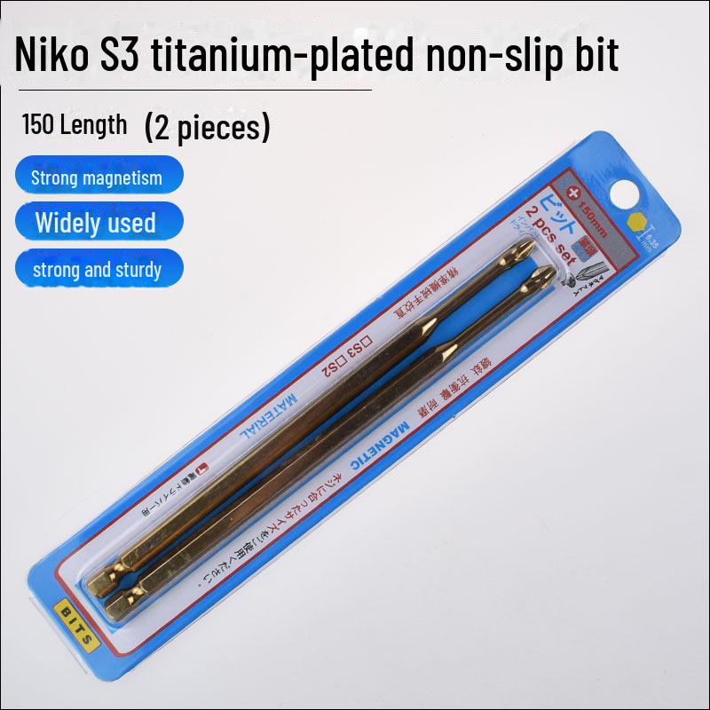 

Противоскользящая ударная отвертка с прочной магнитной крестообразной головкой и зубчатой пневматической отверткой Ручная дрель 150L (2 pieces)