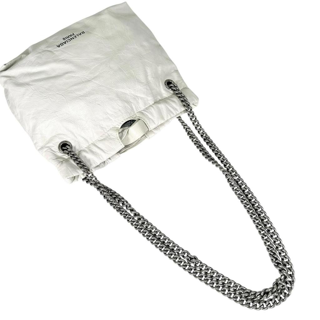 BALENCIAGA Crash XS 781796 Handbag white Women used