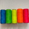 LINHASITA 0.5mm Macrame Cord, 10m, Fluorescent, Individually Divided Set