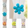 Fashion Elastic Band Curtain Tieback Flower Shape Cartoon Window Curtain Buckles Curtain Rope Holders Kids Room