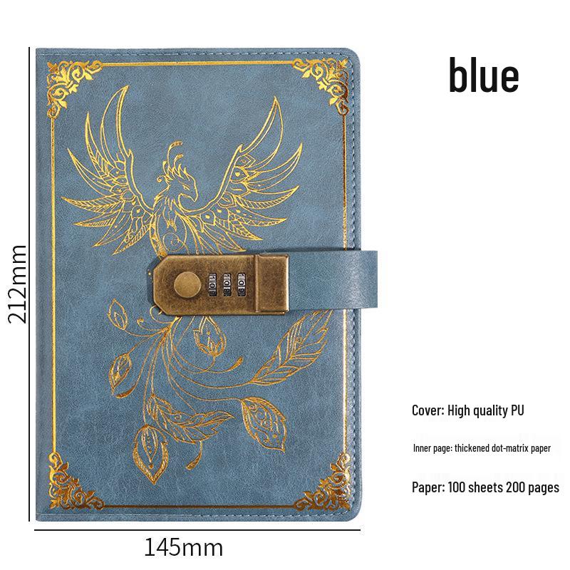 Set Regalo Quaderno Password A5 - Registro Riunioni d'Affari d'Ufficio & Diario Vintage con Logo Personalizzabile.