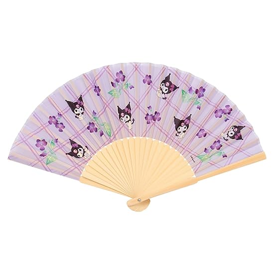 SANRIO Kuromi Folding Fan with Case 835986