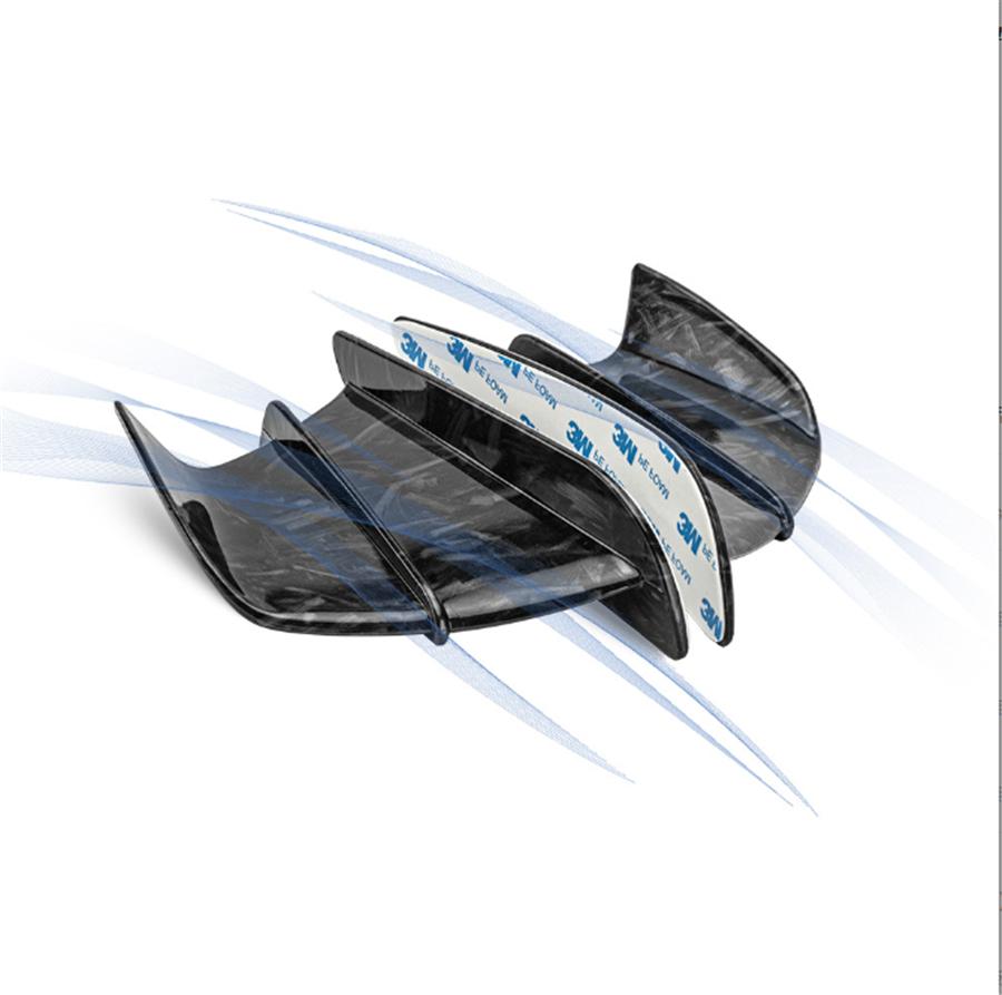 2x Race Motorcycle Side Wing Fairing Winglets Spoiler Air Deflector Marble Look