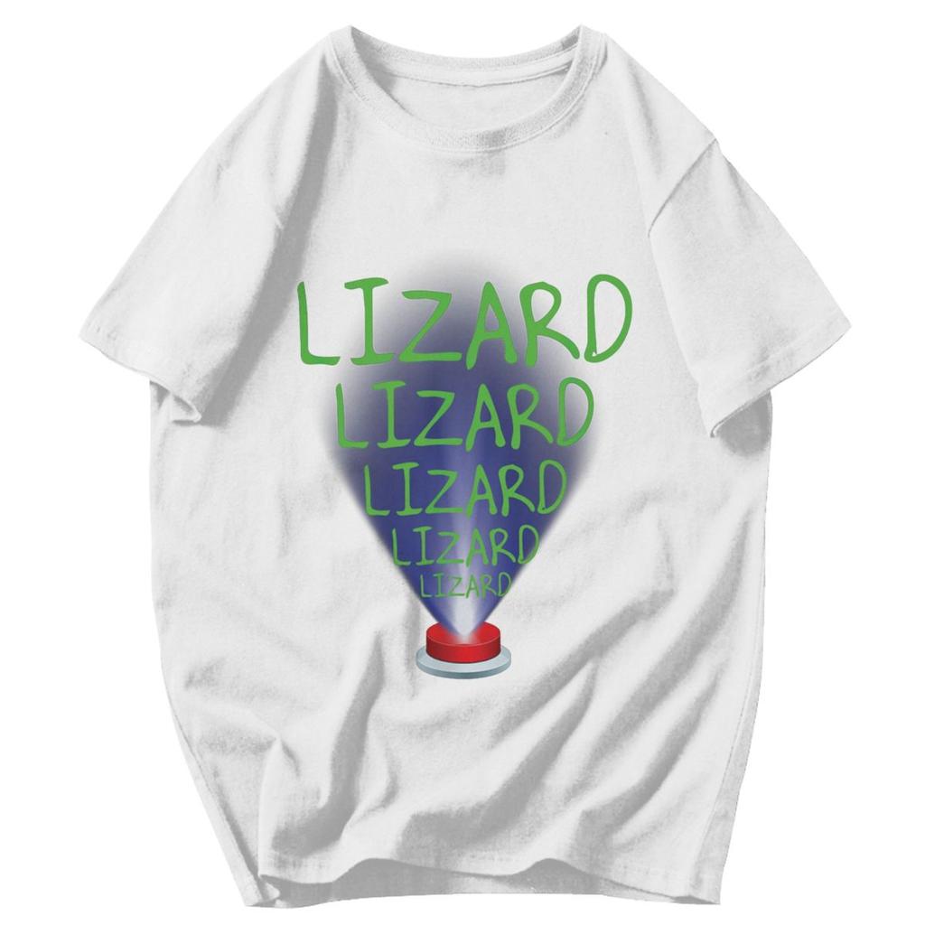 Men T Shirt Lizard Meme Vintage Pops Y2K Graphic Crewneck Unisex Clothing T Shirts