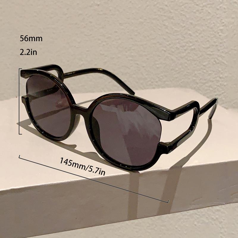 Y2K Fashion Design Shades Oversize Round Decoration Women Sunglasses Outdoor Brand Travelling Hiking Sun Glasses