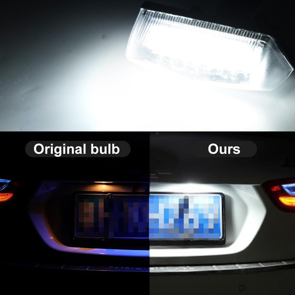 2Pcs LED Car License Plate Lights For Toyota MATRIX AZE14 ZRE142 PRIUS ZVW30 NHW20 PLUG-IN ZVW40 ZVW41 VENZA GGV1# Number Plate Lamp Error Free