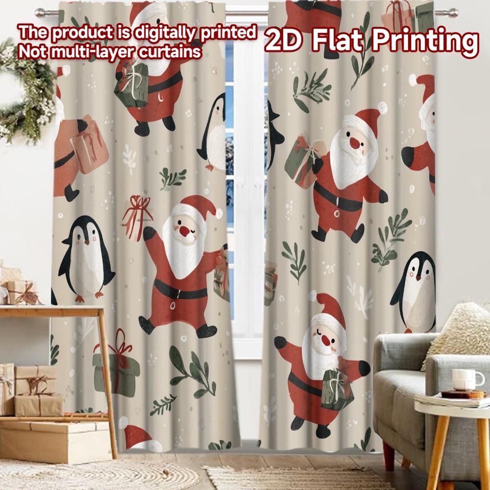 

2pcs, 2D FLAT PRINTING Curtains (Without Rod) FestivePattern Halloween Festival Creative Curtains Semi-Sheer Curtains Versatile 52.50 × 116.00 cm 2 pcs
