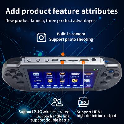 8gb Retro Game Console 4.3 Inch Color Screen Portable Camera Handheld Game Player Dual Joystick Arcade Game Consoles