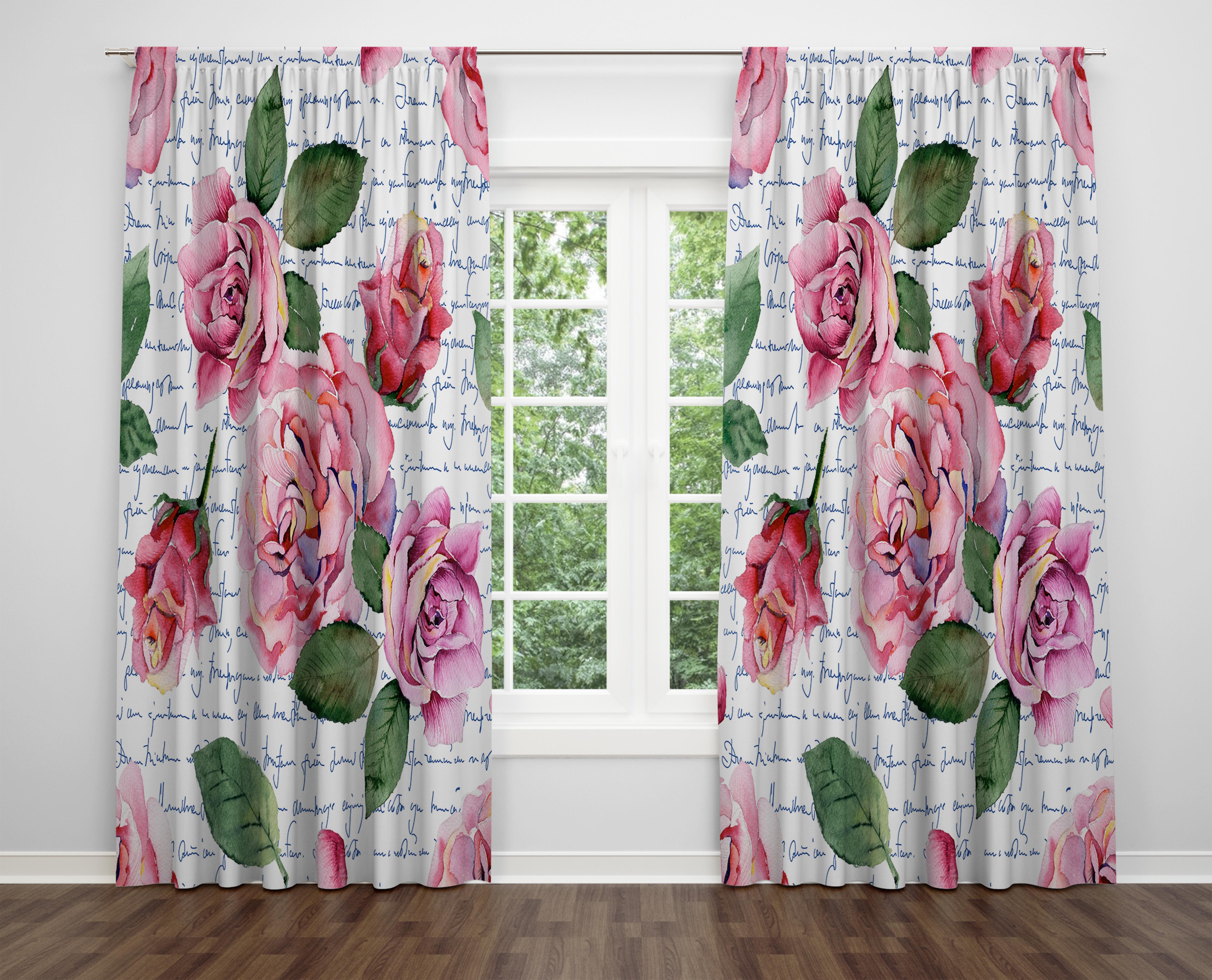 

Декоративний дизайн, високоякісна бавовняна тканина, ви можете вибрати одну або подвійну фіранку з крила 1 piece різнокольоровий