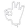 Hand Finger Neon Light OK Shaped LED Neon Sign Battery USB and Battery Powered Wall Decor Light for Home Bedroom