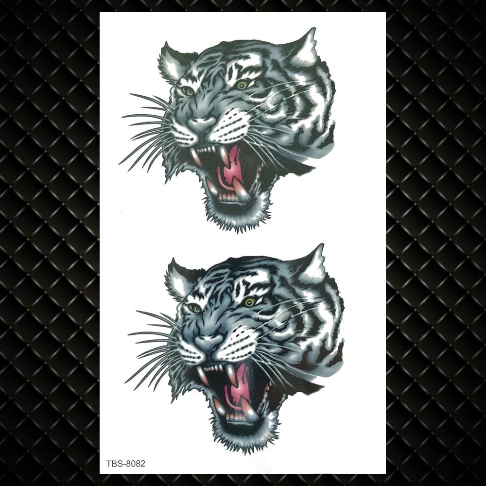 Black Dragon Fake Temporary Tattoos For Men Women Wolf Flower Tattoo Sticker Wings Creative Coyote Water Transfer Tatoo Arm Hand