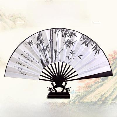 8palcový skládací vějíř v čínském stylu na zakázku: Retro klasický design Hanfu pro chlapce