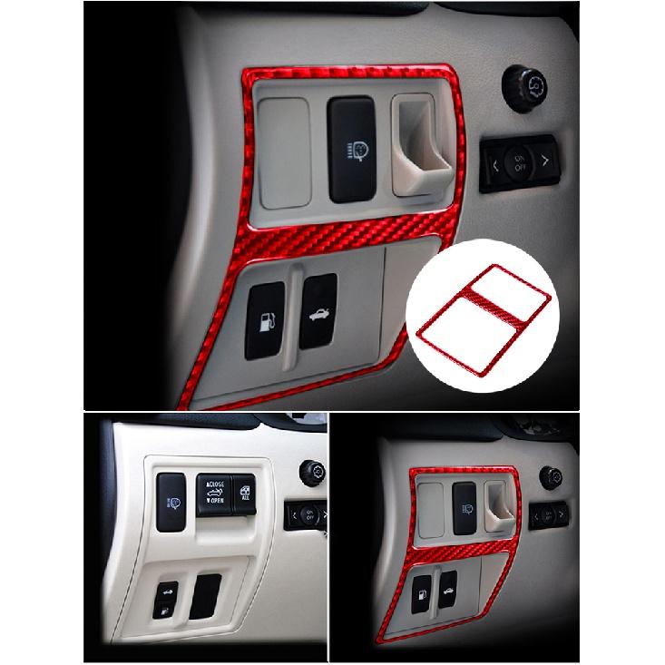 Pentru LEXUS IS250 300 350 2006-2012 Accesorii auto Interior Fibră de carbon Start Cercle TRC Comutator Wait Red Stickers