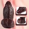 Black Extra-Thick,Ultra-Large Realistic Dildo – Extreme Girth,Strong Suction Cup,Lifelike Texture,Premium Silicone Adult Toy