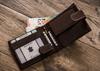 Men's leather wallet N992L-CHM-DOG-2-BL BROWN