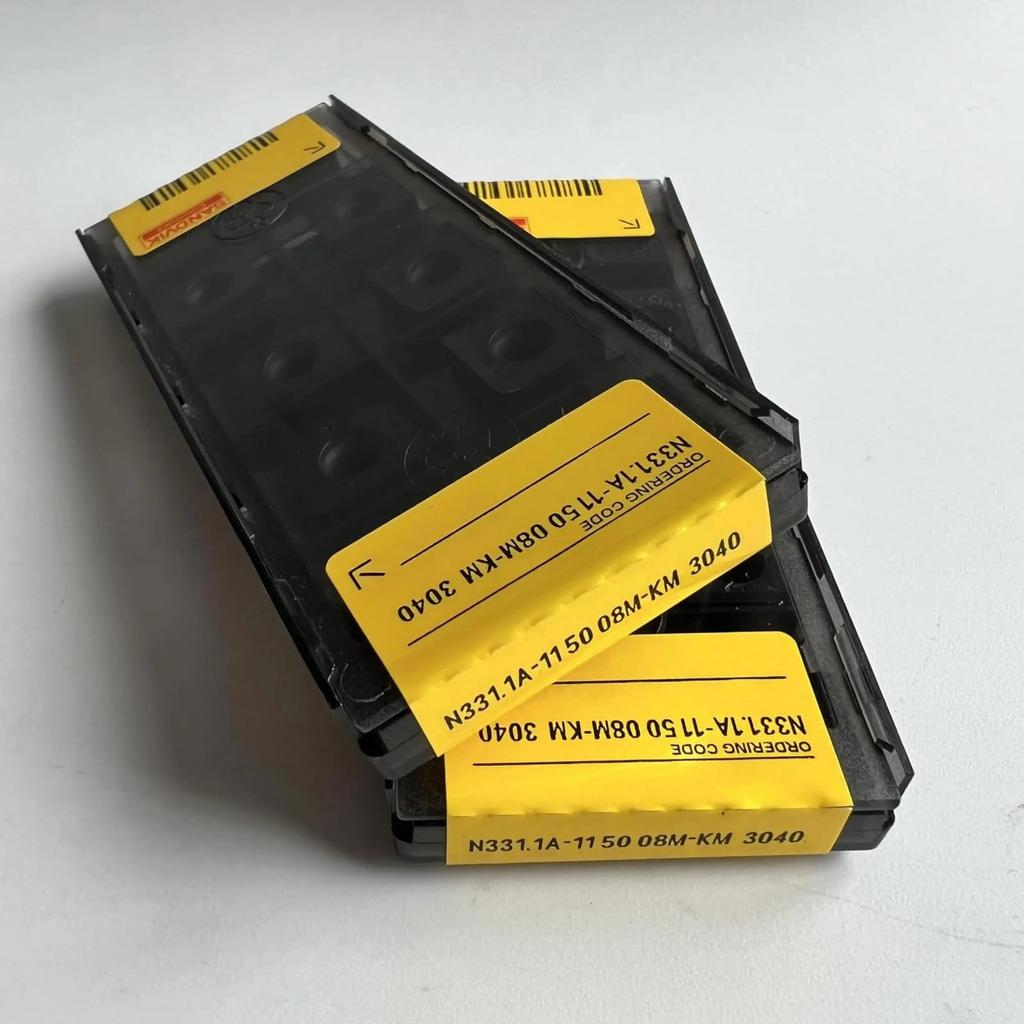 Original Sandvik / N331.1A-115008M-KM 3040 / CNC lathe carbide blade 10 PCS