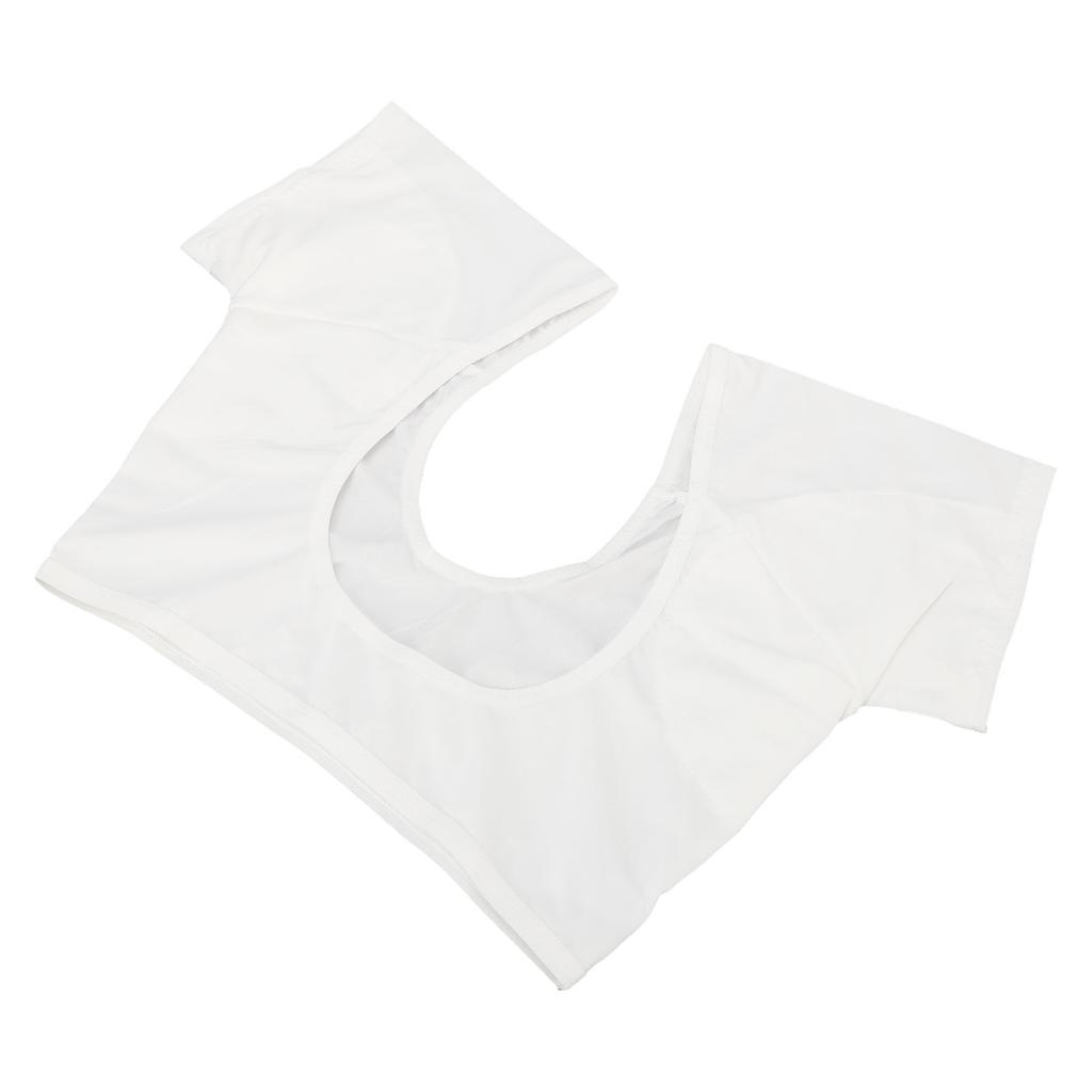 Women Underarm Vest Washable Reusable Short Sve Armpit Guard Vest for Lady