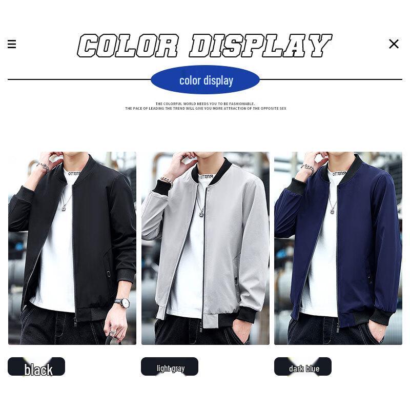 ROMON Men's Stand Collar Business Casual Autumn Jacket
