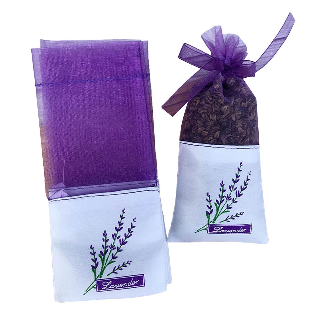20PCS Lavender Bag Empty Sachets Bag Dried Lavender Flowers Closet Freshener Scents Bags for Drawers Fragrance