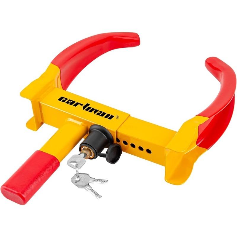 Heavy Duty Trailer Lock Wheel Clamp Universal Security Tire Lock for Enhanced Protection of Trailers SUVs Boats ATVs Motorcycle