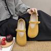 Flat-bottomed retro soft-soled Mary Jane single shoes for women's spring and autumn new comfortable and versatile Doudou grandma