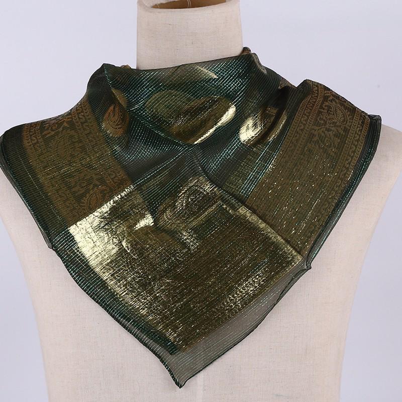 Ethnic Style Versatile Gauze Square Headscarf Wrap 90x90 cm