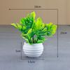 with Flowerpot Faux Plant Bonsai Green Leaves Artificial Potted Plant  Home Decoration