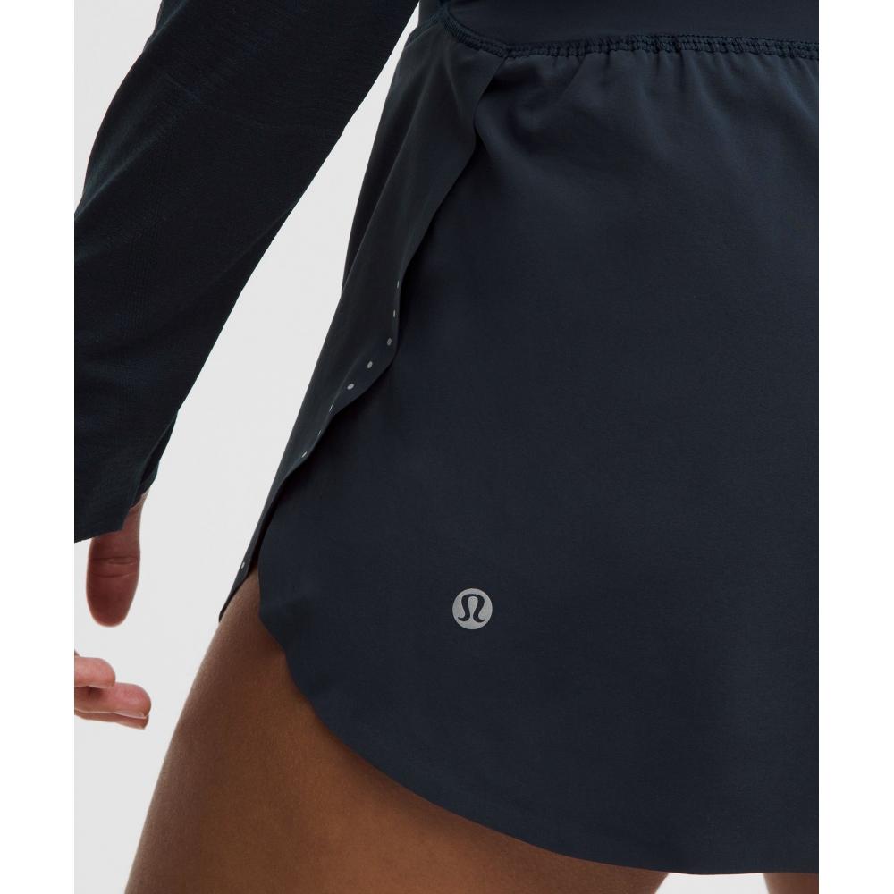 Lululemon Fast And Free High Rise Classic Fit Split Short 3  True Navy